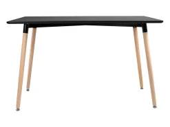 Mesa rectangular 120 × 70cm negra PIA