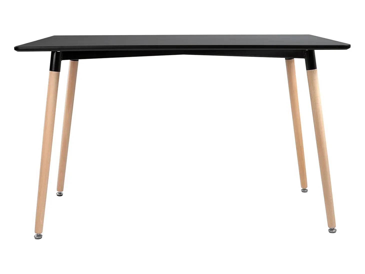 Mesa rectangular 120 × 70cm negra PIA