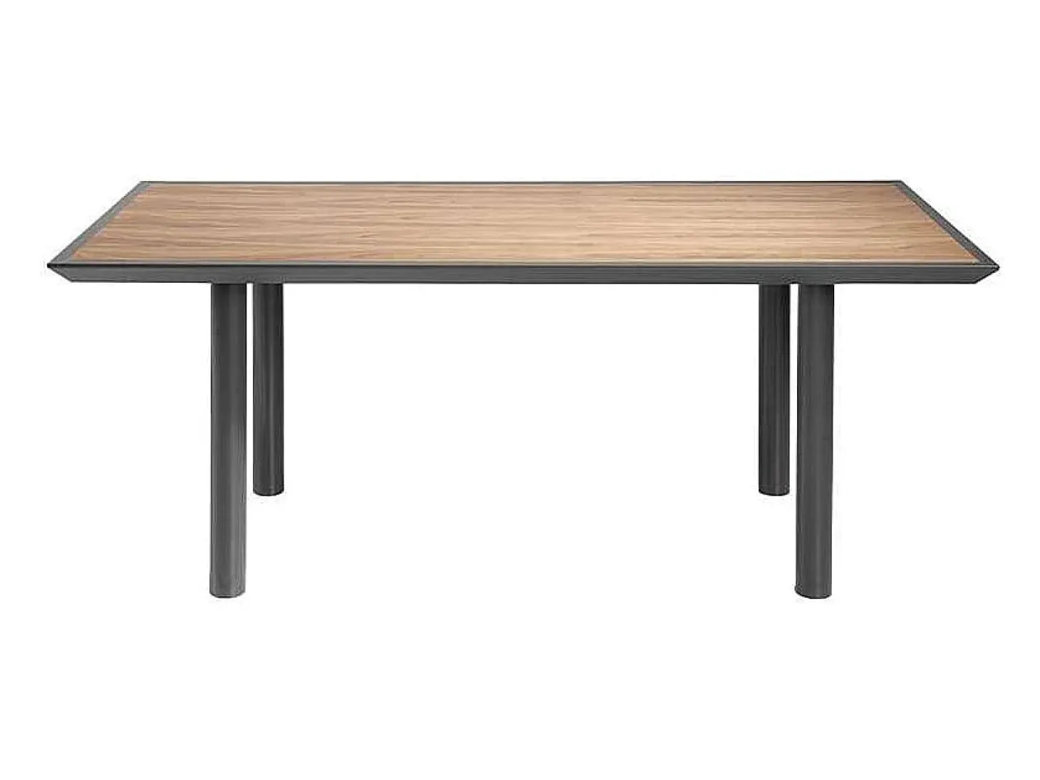 Mesa rectangular con acabado en madera de nogal Luna, 200 x 90 x 75 cm (largo x ancho x al