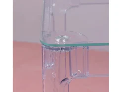 Mesa rectangular de cristal con patas transparentes (120x80) - Ghost - Transparente