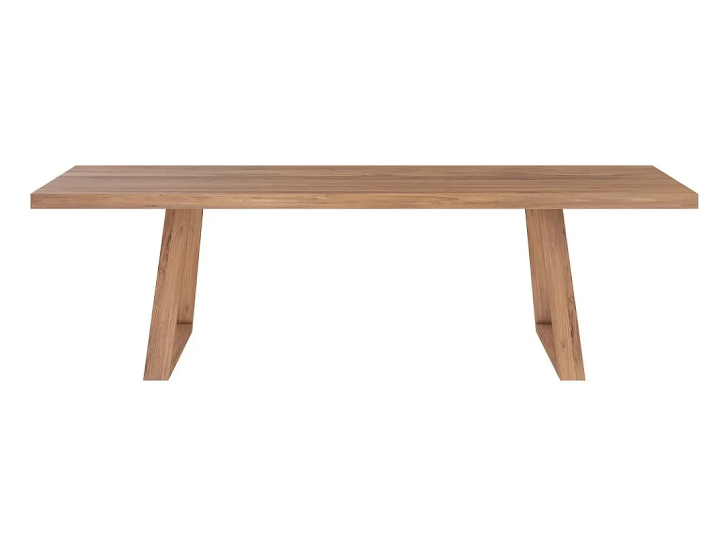 Mesa rectangular de madera de teca para 10 personas 260 cm - Marie