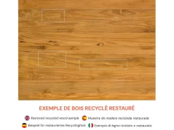 Mesa rectangular de madera de teca para 10 personas 260 cm - Marie