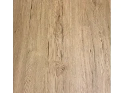 Mesa rectangular extensible blanca y madera clara 130 a 234 cm Ribo-Soporte 4 pies