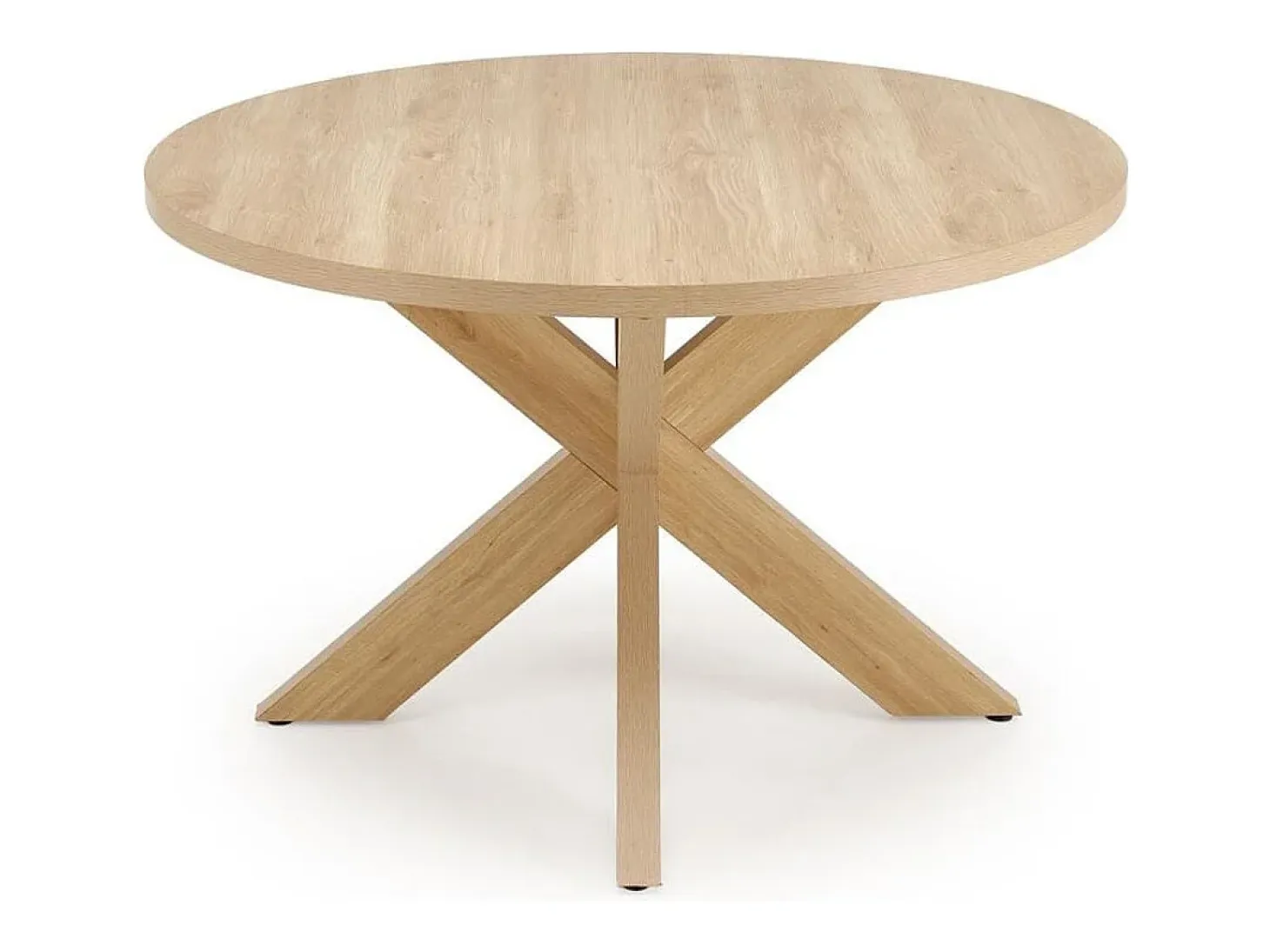 Mesa redonda de 105 cm en roble natural RAVI