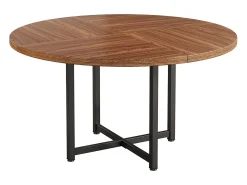 Mesa redonda de comedor para 4-6 personas, mesa de cocina circular de 120 cm, mesas de cena pequeñas modernas