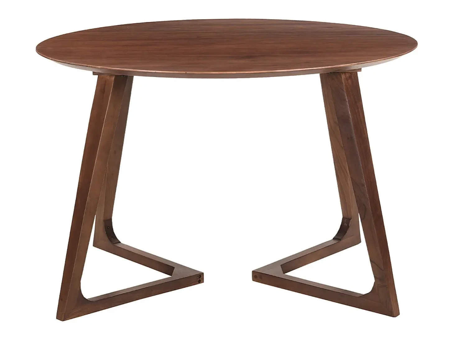 Mesa redonda de diseño de madera maciza 115 cm BANDOL