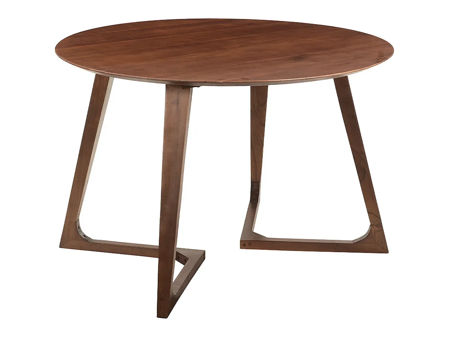 Mesa redonda de diseño de madera maciza 115 cm BANDOL