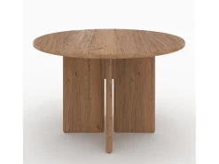 Mesa redonda de madera de olmo 4 personas - Gulia