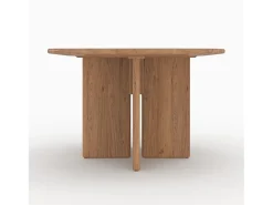 Mesa redonda de madera de olmo 4 personas - Gulia