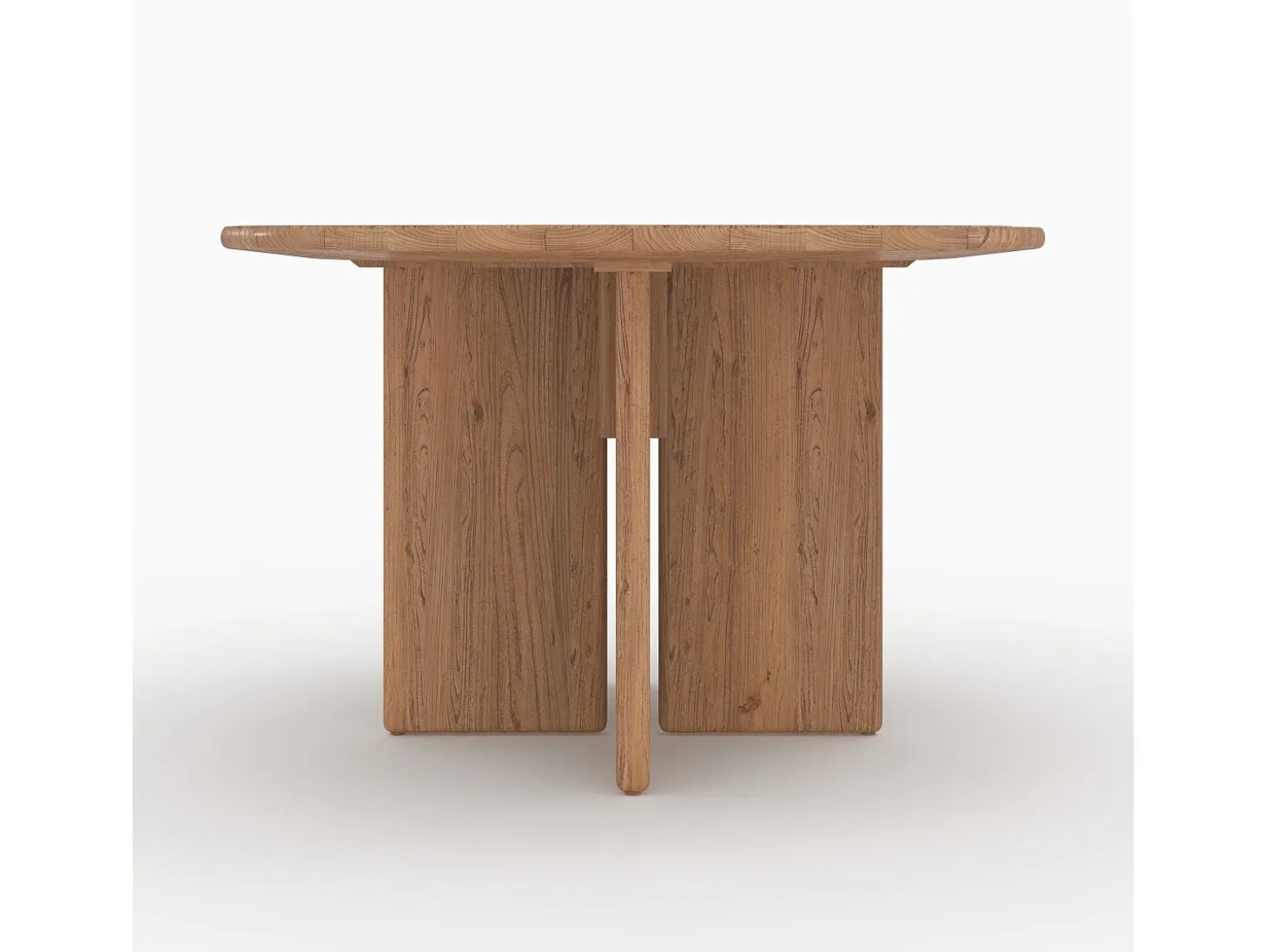 Mesa redonda de madera de olmo 4 personas - Gulia