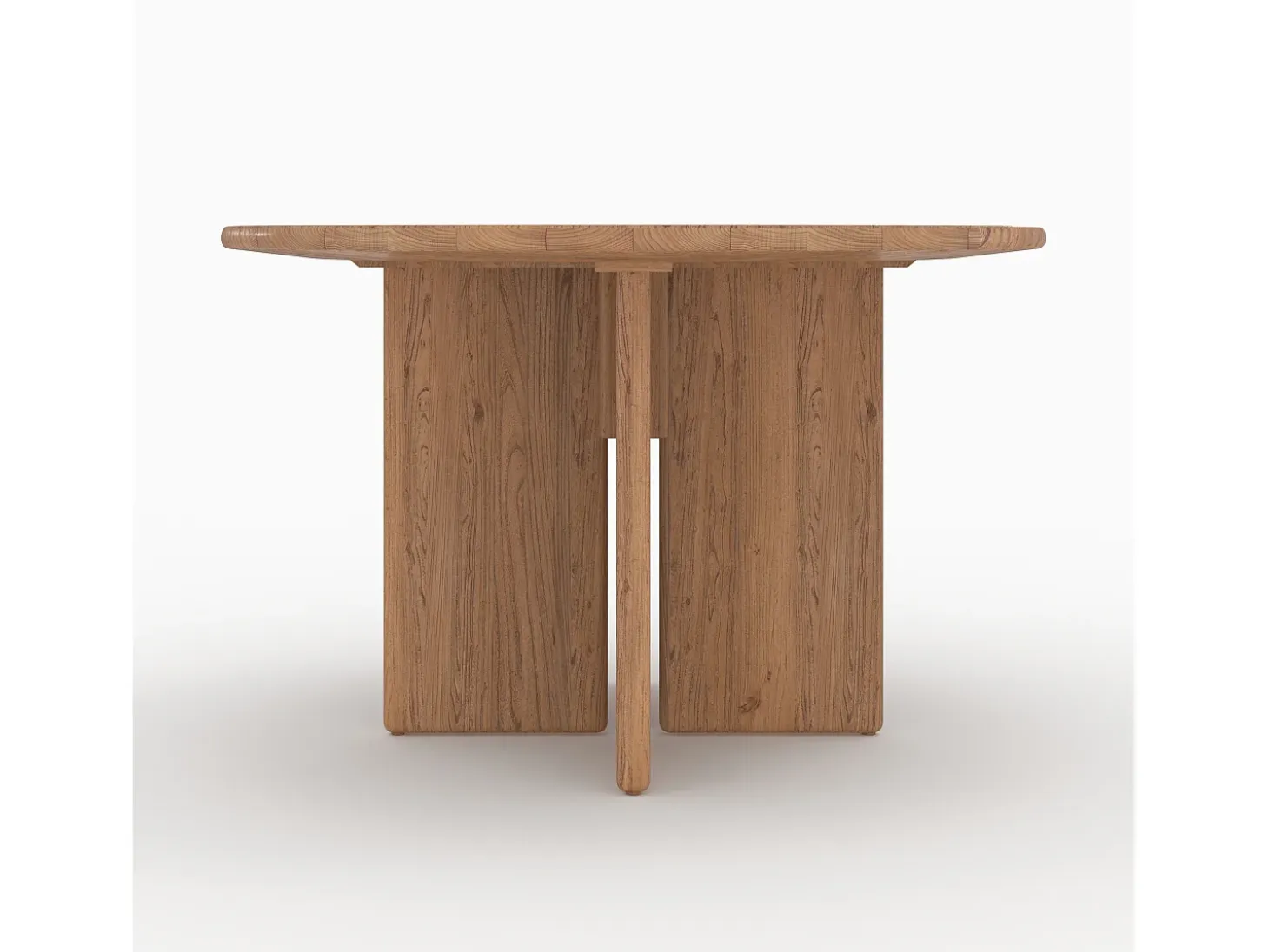 Mesa redonda de madera de olmo 4 personas - Gulia
