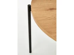 Mesa redonda de roble para 4 personas 120x76 cm
