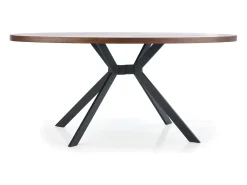 Mesa redonda de roble para 4 personas 170x76 cm