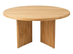 Mesa redonda de Teca natural 150 cm - El encanto de la madera en tu interior