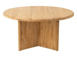 Mesa redonda de Teca natural 150 cm - El encanto de la madera en tu interior
