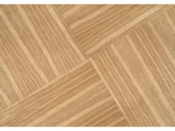 Mesa redonda MDF chapado roble pata negra Ø120 cm