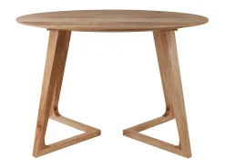 Mesa redonda para 4 personas en madera de acacia 115 cm - Iguana