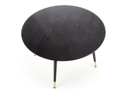 Mesa redonda para 4 personas negra 120x75 cm