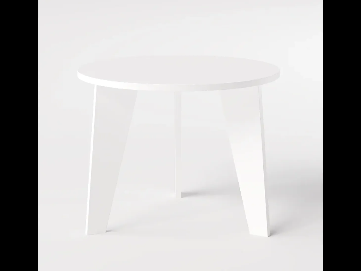 Mesa redonda ROSE Ø90 cm para cocina, salón, comedor Gris