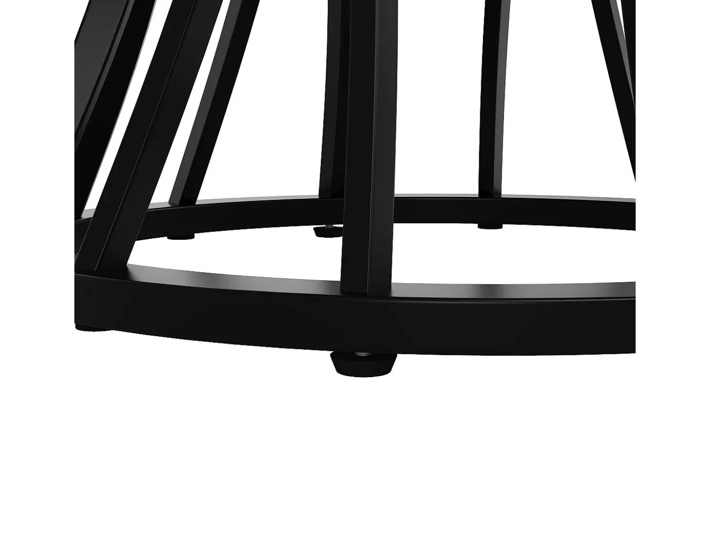 Mesa redonda 80x80x76 cm - Estructura de metal - acabado con diseño de mármol - Para 2 a 6 personas - Blanco y Negro