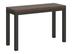 Mesa tipo libro 120x45/90 cm Everyday Double Nogal estructura Antracita