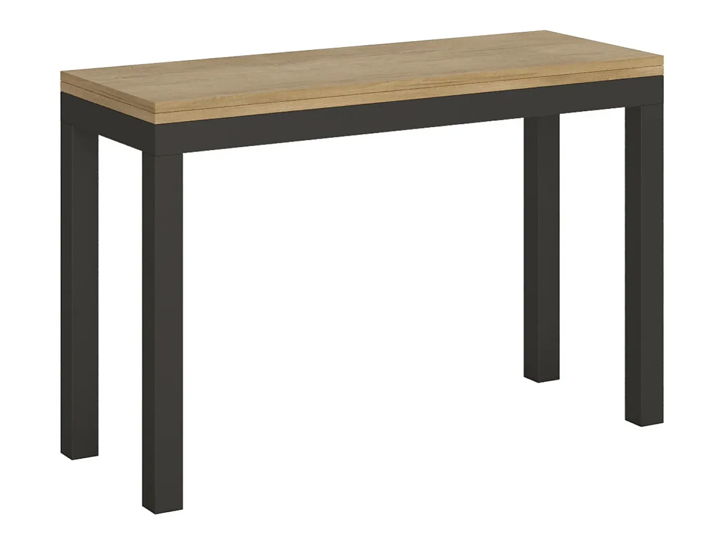 Mesa tipo libro 120x45/90 cm Everyday Double Roble Natural estructura Antracita