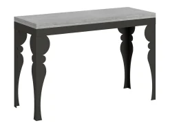 Mesa tipo libro 120x45/90 cm Paxon Double Cemento estructura Antracita