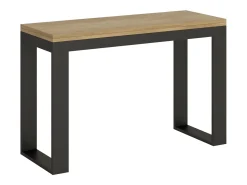 Mesa tipo libro 120x45/90 cm Tecno Double Roble Natural estructura Antracita
