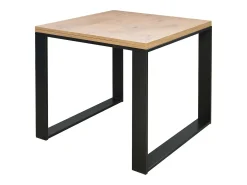 Mesa tipo libro 90x90/180 cm Tecno Libra Roble Natural estructura Antracita