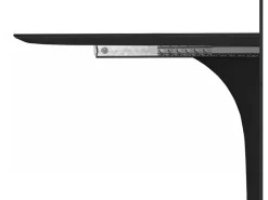 Mesa tulipán oval extensible 160/220 cm negro mate-Color de la bandeja Negro mate-Anchura 160/220 cm-Color de los pies Negro brillante