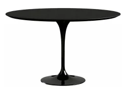 Mesa tulipán redonda 140 cm blanco mate-Color de la bandeja Blanco mate-Diámetro 160 cm-Color de los pies Blanco mate