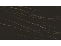 Mesa vitroceramica negro oro,patas metal bronce 180x90-260x90cm - FIGARI
