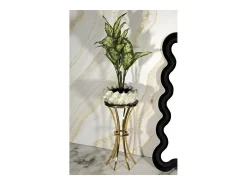 Mesa VKH880, Oro, 40x40x81 cm, Kendra Home