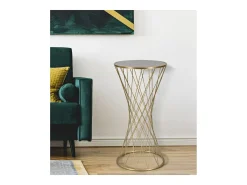 Mesa VKH589, Oro, 40x40x80 cm, Kendra Home