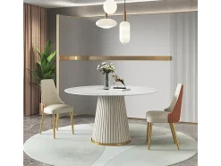Mesa 120x75x120 cm blanca ecru modig m96