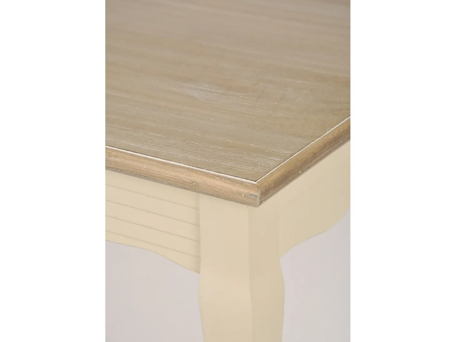Mesa 160x78x80 cm Crema marrón claro Pesaro PE026