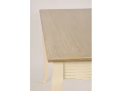 Mesa 160x78x80 cm Crema marrón claro Pesaro PE026