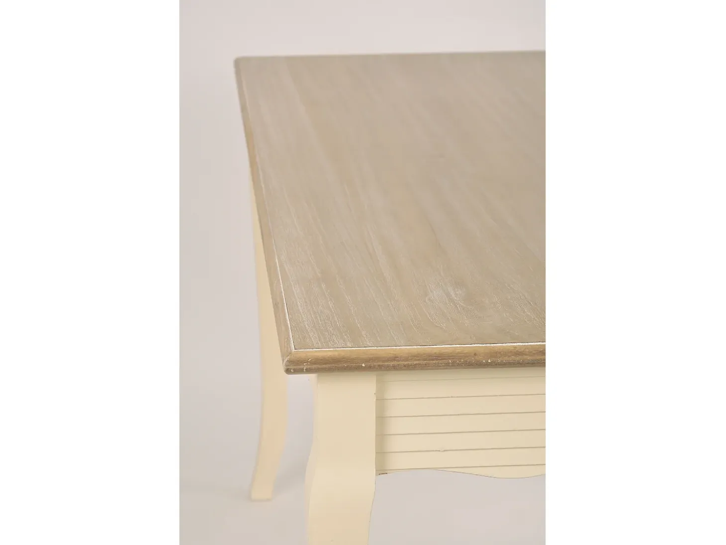 Mesa 160x78x80 cm Crema marrón claro Pesaro PE026