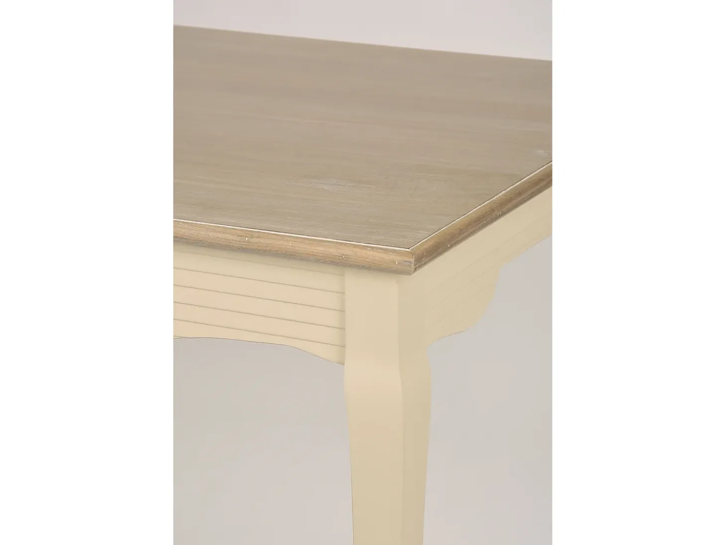 Mesa 160x78x80 cm Crema marrón claro Pesaro PE026
