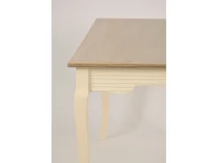 Mesa 160x78x80 cm Crema marrón claro Pesaro PE026