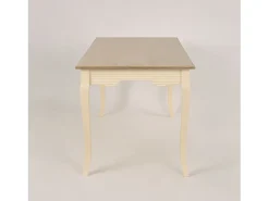 Mesa 160x78x80 cm Crema marrón claro Pesaro PE026