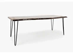 Mesa 99x73x201 cm marrón negro Avola av1781-79
