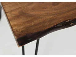 Mesa 99x73x201 cm marrón negro Avola av1781-79