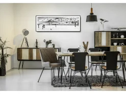 Mesa 180x76x80 cm negra Adesso Adesd05-180