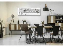 Mesa 180x76x80 cm negra Adesso Adesd05-180