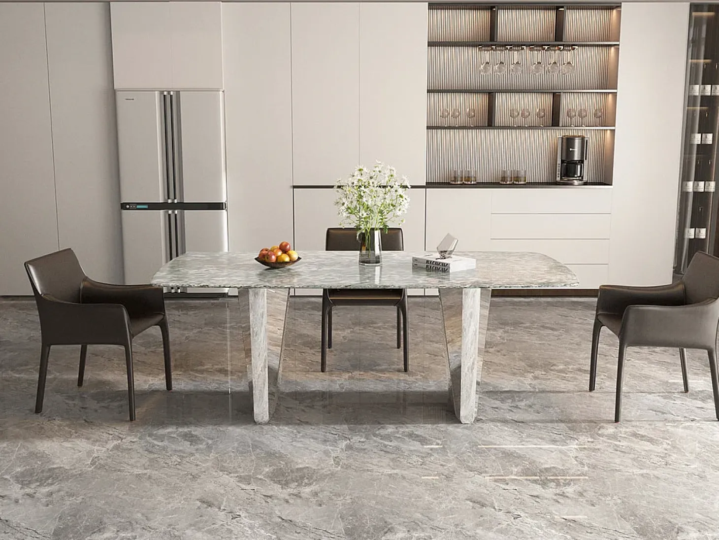 Mesa 200x75x100 cm plata Modig M33