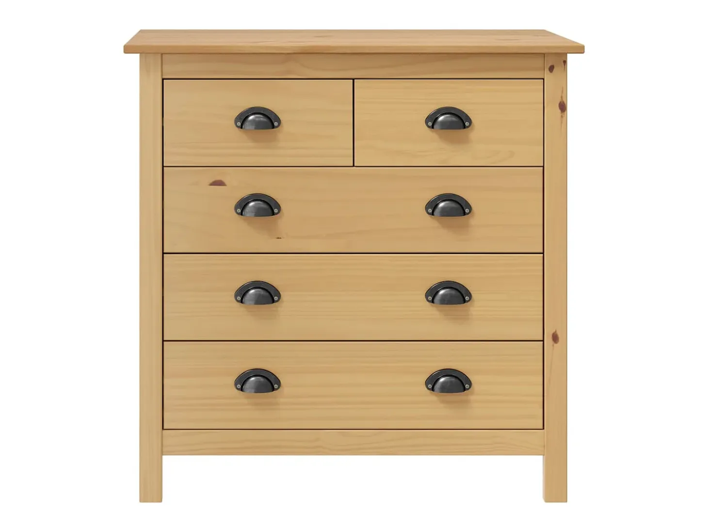 Mesita de noche Hill madera maciza de pino 79x40x80 cm