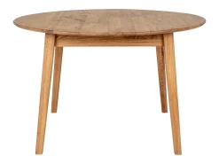 METZ Eiken Uitschuifbare Ronde Eettafel 118-158 cm