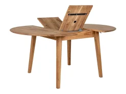 METZ Eiken Uitschuifbare Ronde Eettafel 118-158 cm