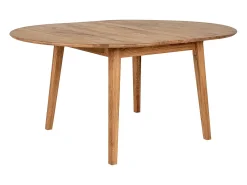 METZ Eiken Uitschuifbare Ronde Eettafel 118-158 cm